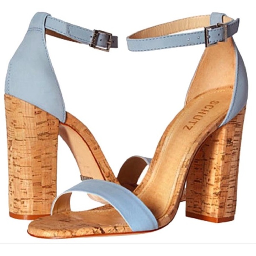 Schutz Enida in cork/light blue S8
